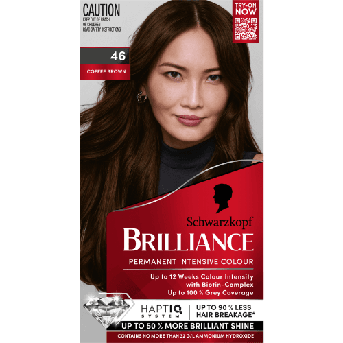 Schwarzkopf Brilliance 46 Coffee Brown Hair Colour