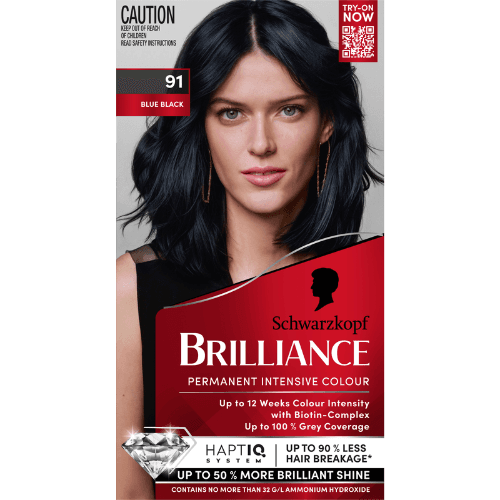 Schwarzkopf Brilliance 91 Blue Black Permanent Hair Colour