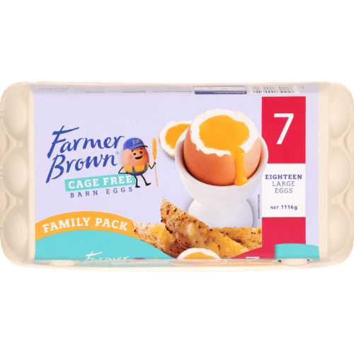 Farmer Brown Barn Cage Free Size 7 Eggs
