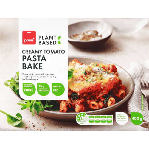 Pams Plant Based Creamy Tomato Pasta Bake