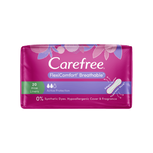 Carefree Flexicomfort Breathable Aloe Vera Liners