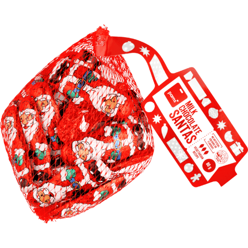 Pams Milk Chocolate Santas 80 g