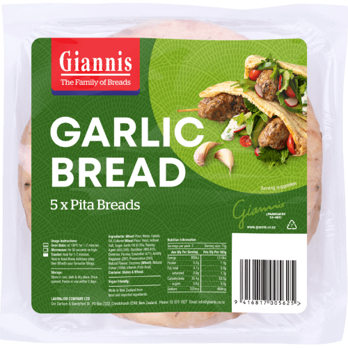 Giannis Premium Garlic Bread Pita Breads