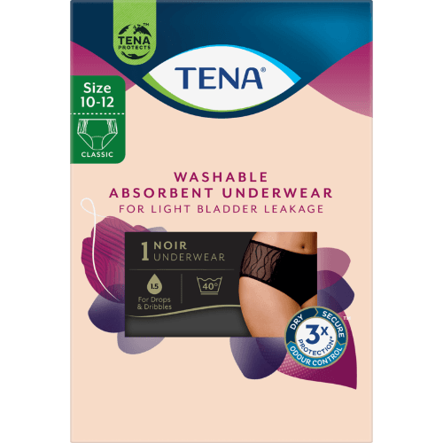 Tena Washable Absorbent Underwear Size 10-12
