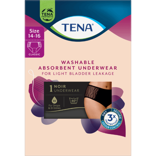 Tena Washable Absorbent Underwear Size 14-16