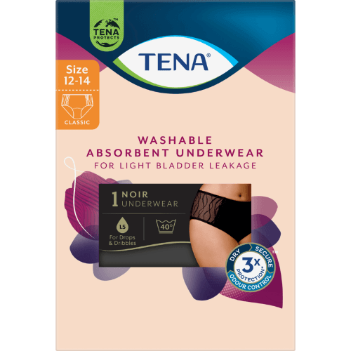 Tena Washable Absorbent Underwear Size 12-14