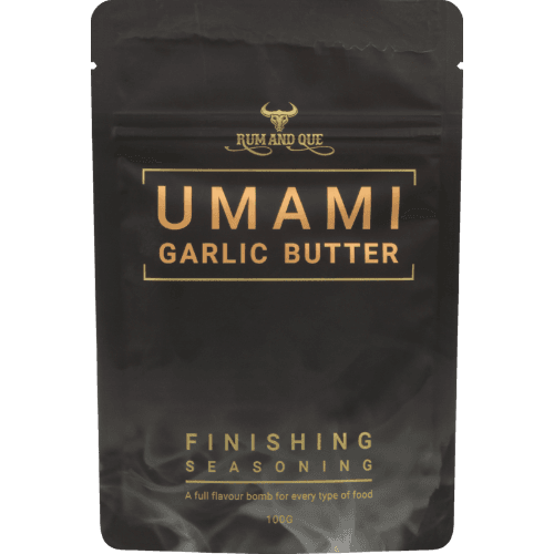 Rum and Que Umami Garlic Butter Finishing Seasoning