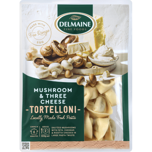 Delmaine Mushroom & Three Cheese Tortelloni Pasta
