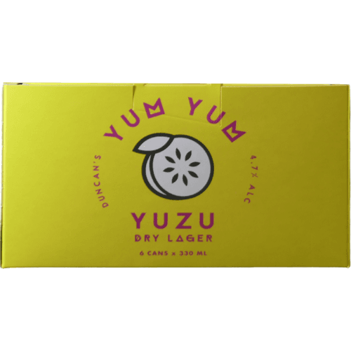 Duncan's Yum Yum Yuzu Dry Lager Cans