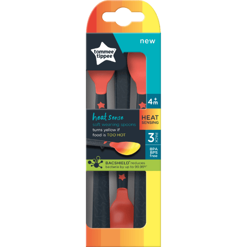 Tommee Tippee Heat Sense Soft Weaning Spoons 4m+