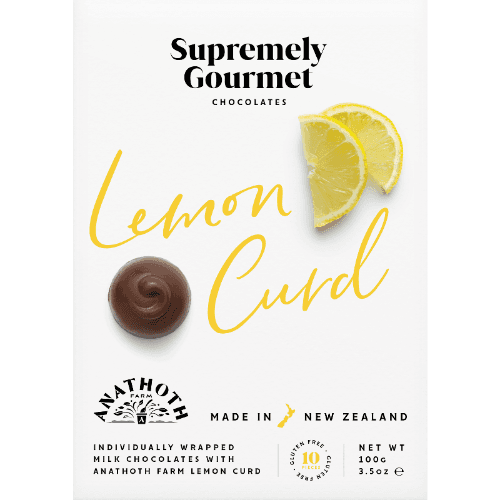 Supremely Gourmet Lemon Curd Milk Chocolates Box