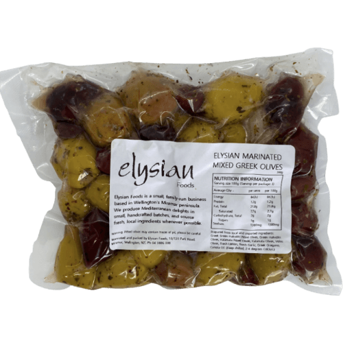 Elysian Foods Marinated Mixed Greek Olives