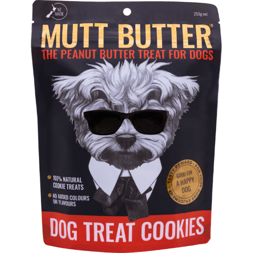 Mutt Butter Peanut Butter Original Plain Dog Treat Cookies