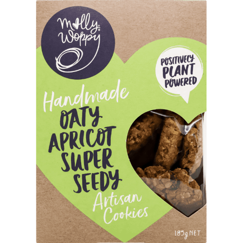 Molly Woppy Handmade Oaty Apricot Super Seedy Artisan Cookies
