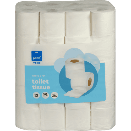 Pams Value White 2ply Toilet Tissue