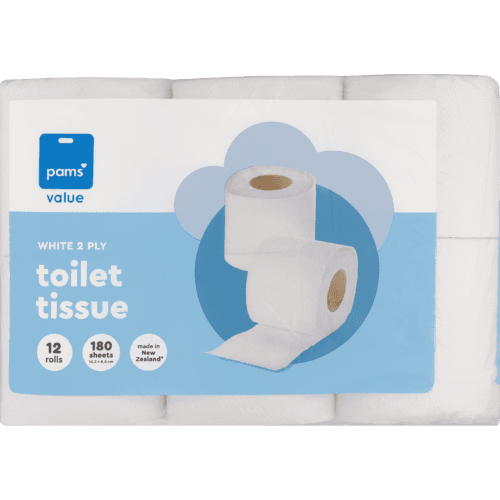 Pams Value White 2ply Toilet Tissue