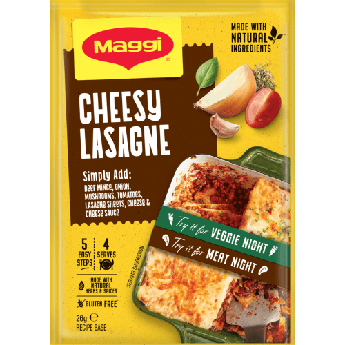Maggi Cheesy Lasagne Recipe Base Sachet
