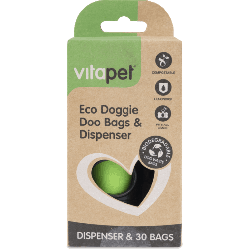 VitaPet Eco Doggie Doo Bags With Dispenser