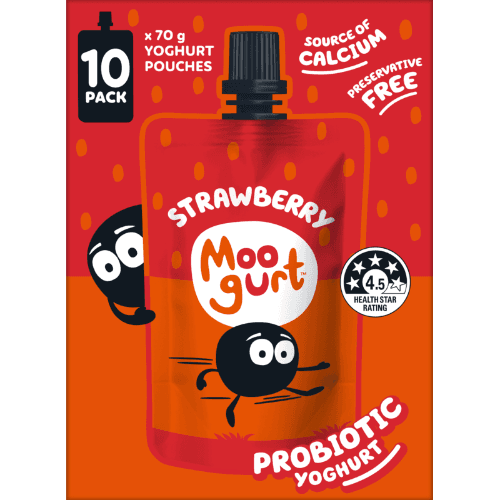 Moogurt Strawberry Probiotic Yoghurt Pouch