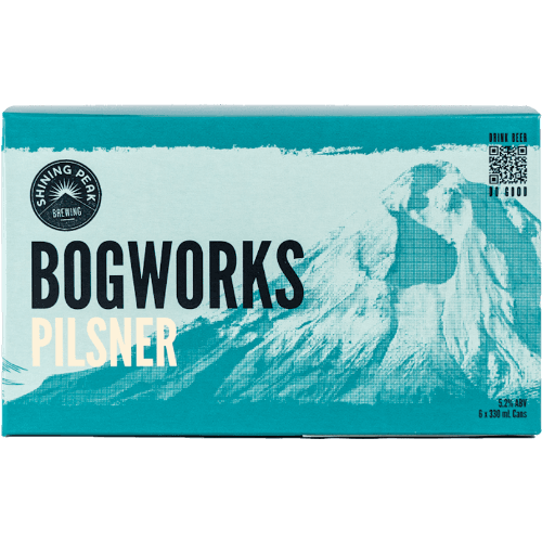 Shining Peak Brewing Bogworks Pilsner 6 × 330 mL