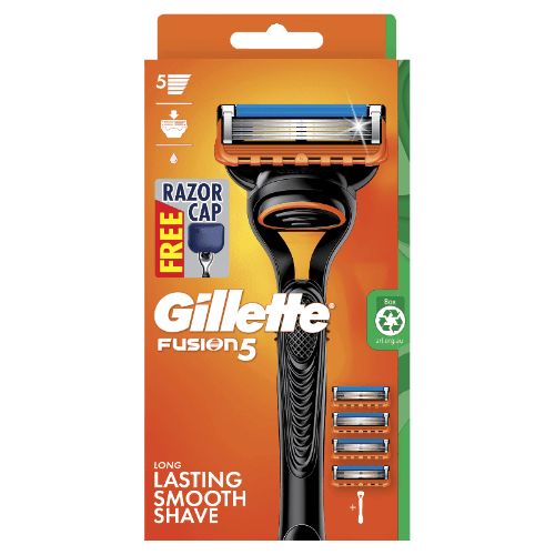 Gillette Fusion 5 Razor And 4 Cartridges