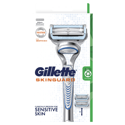 Gillette Skinguard Razor And 2 Cartridges