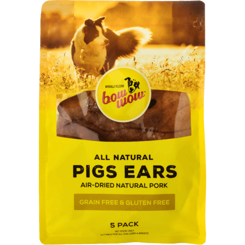 Bow Wow All Natural Air-Dried Natural Pork Pigs Ears