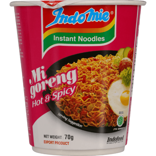 Indomie Mi Goreng Hot & Spicy Instant Cup Noodles