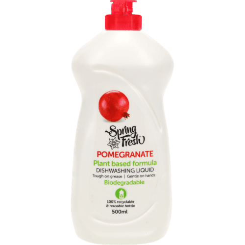 Spring Fresh Pomegranate Plant Based Formula Dishwashing Liquid 500 mL