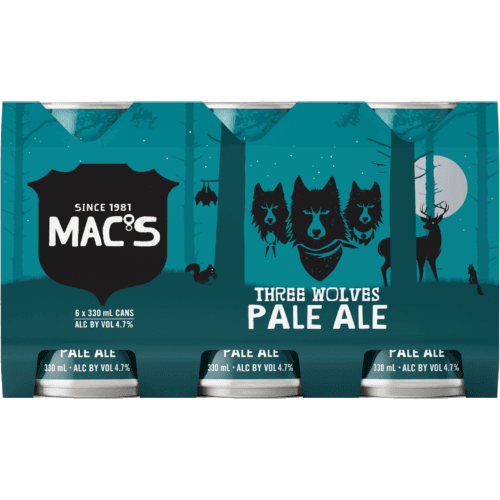 Mac's Three Wolves Pale Ale Cans