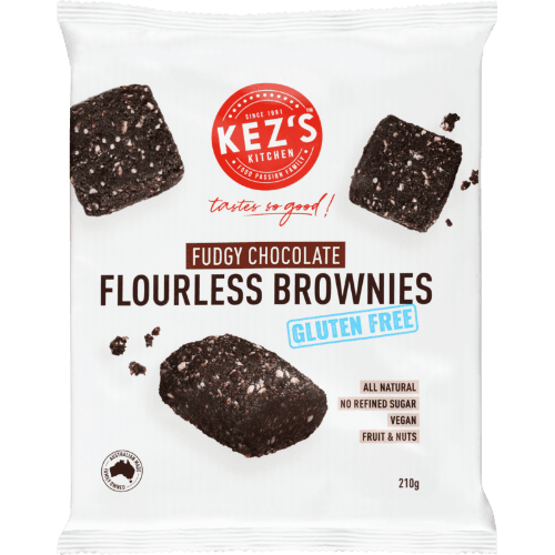 Kez's Gluten Free Flourless Fudgy Chocolate Brownies 210 g