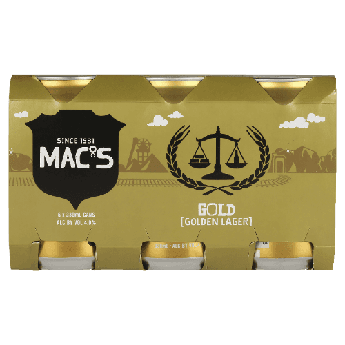 Mac's Gold Golden Lager Beer Cans
