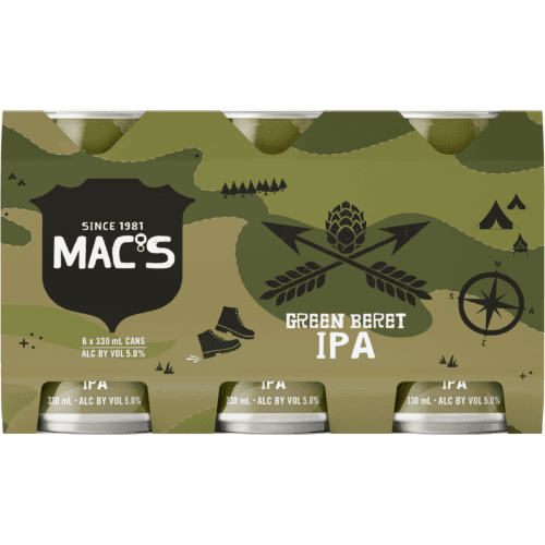 Mac's Green Beret IPA Cans