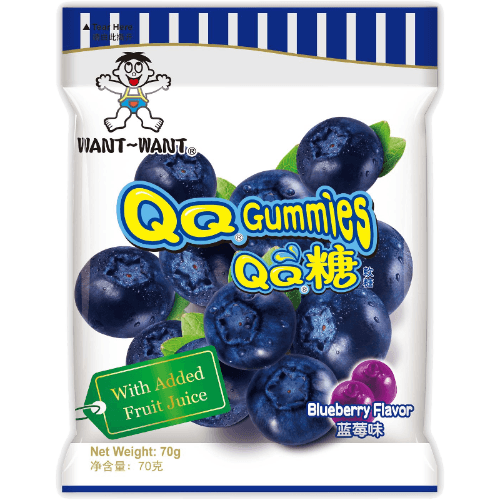 Want Want Blueberry Flavour QQ Gummies