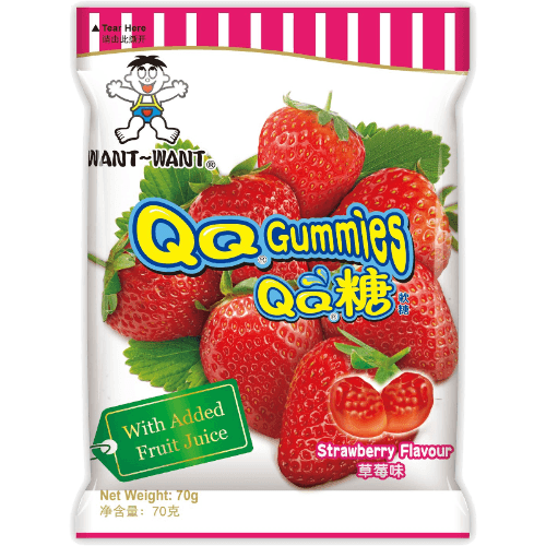 Want Want Strawberry Flavour QQ Gummies