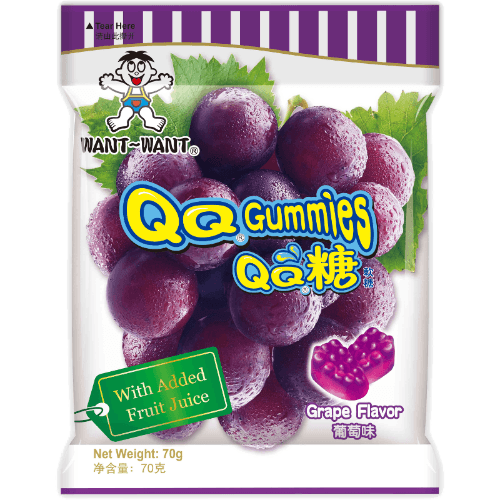 Want Want Grape Flavour QQ Gummies