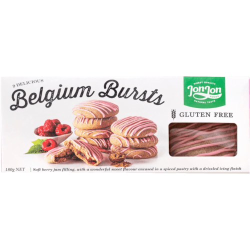 Jon-Jon Gluten Free Belgium Bursts Biscuits