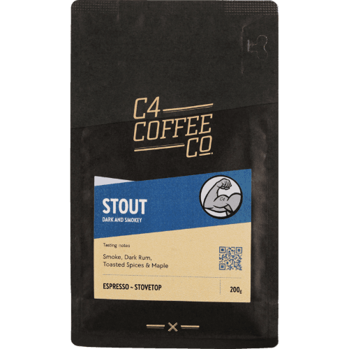 C4 Coffee Co. Stout Espresso Grind Coffee 200 g