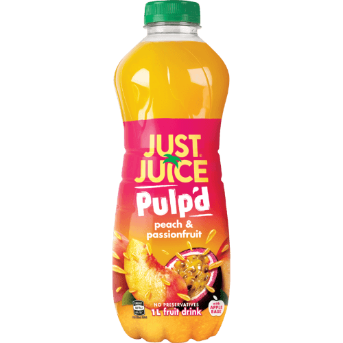 Just Juice Pulp'd Peach & Passionfruit Fruit Drink