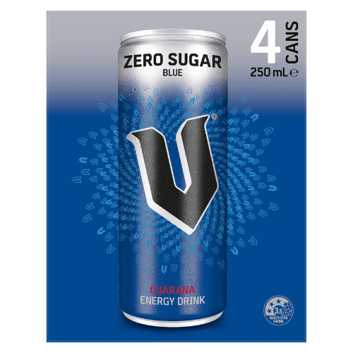 V Zero Sugar Blue Guarana Energy Drink