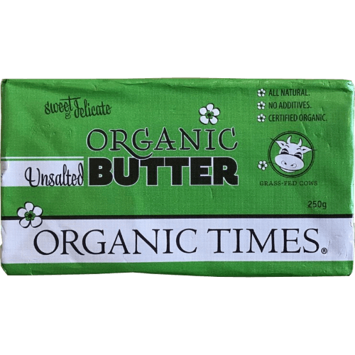 Organic Times Unsalted Butter 250 g