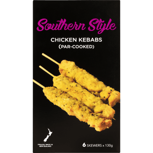 Retail Machi Southern Style Chicken Kebabs (Par-Cooked)