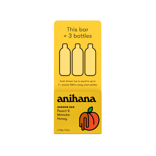 Anihana Peach & Manuka Honey Shower Bar 80 g