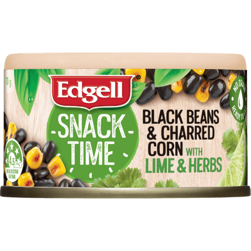 Edgell Snack Time Black Beans & Charred Corn With Lime & Herbs