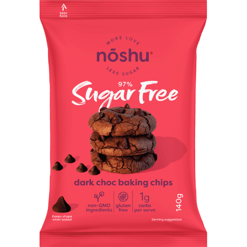 Noshu 97% Sugar Free Dark Choc Baking Chips