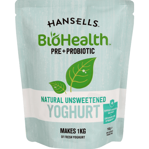 Hansells BioHealth Pre + Probiotic Natural Unsweetened Yoghurt Base
