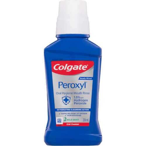 Colgate Peroxyl Mint Flavour Alcohol Free Mouthwash