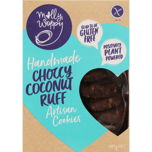 Molly Woppy Hand Made Choccy Coconut Ruff Artisan Cookies