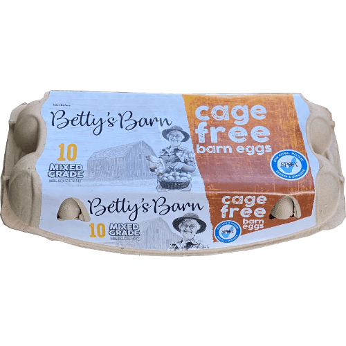 Betty's Barn Cage Free Barn Mixed Grade Eggs
