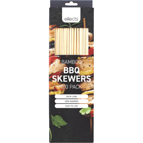 Effects Bamboo BBQ 30cm Skewers 100 pack